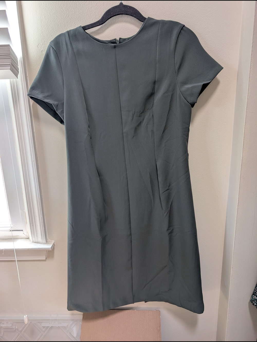 NWT H&M Short-Sleeve Dress in Dark Green